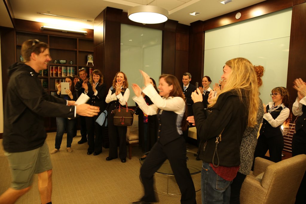 At Flag, I had the amazing privilege of having my sister supervise my progress to Clear. This picture here was hugging my sister immediately after attaining the State of Clear, with family, close friends & Flag staff on hand to witness the occasion. It was an amazing turning point in my life. 