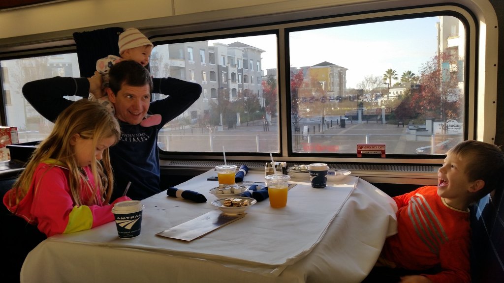 Laughing in the Amtrak Train Dining Car