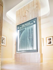 This is the Classification, Gradation and Awareness Chart, also known as "The Bridge", as displayed in the Flag Building in Clearwater, Florida.