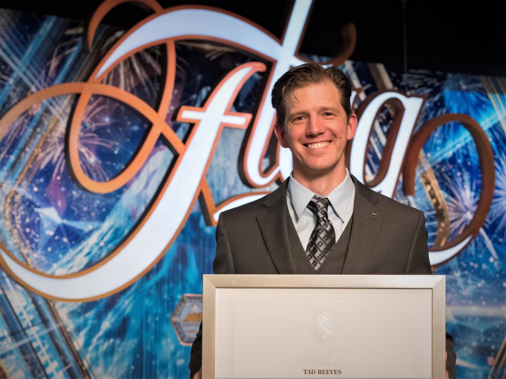 Getting presented with my Clear certificate at Flag - the mother Church of Scientology in Clearwater, Florida.