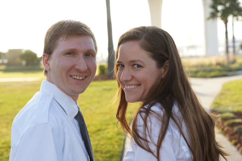 My sister and her husband, both members of the Sea Org, out on a walk with us in Clearwater.
