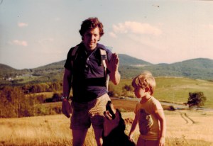 My dad & I in the hills of mid-coast Maiine where I grew up